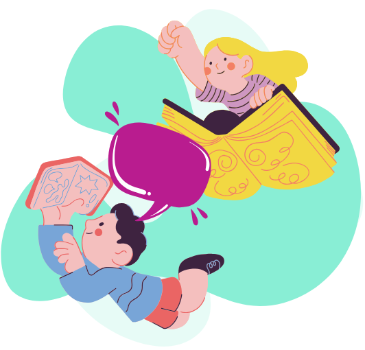 niños disfrutando la lectura